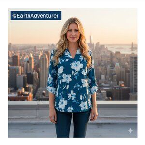 NWT 41 Hawthorn Ivy Texture Blouse